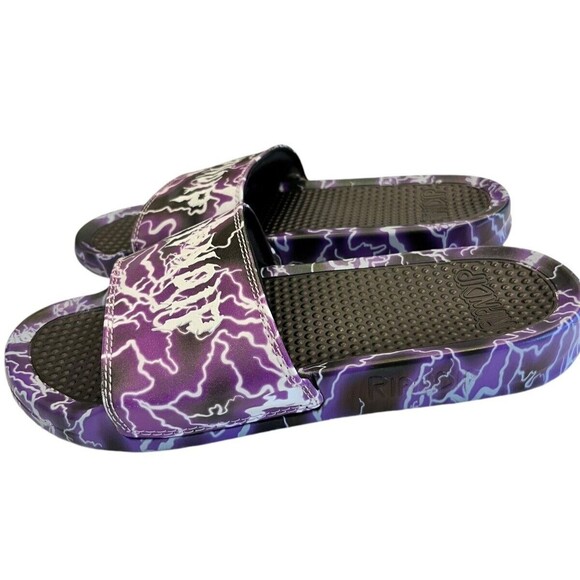 RIPNDIP Slides Womens Lightning Purple Slide shoes, sz 7 NWOT Slip on - Picture 3 of 7